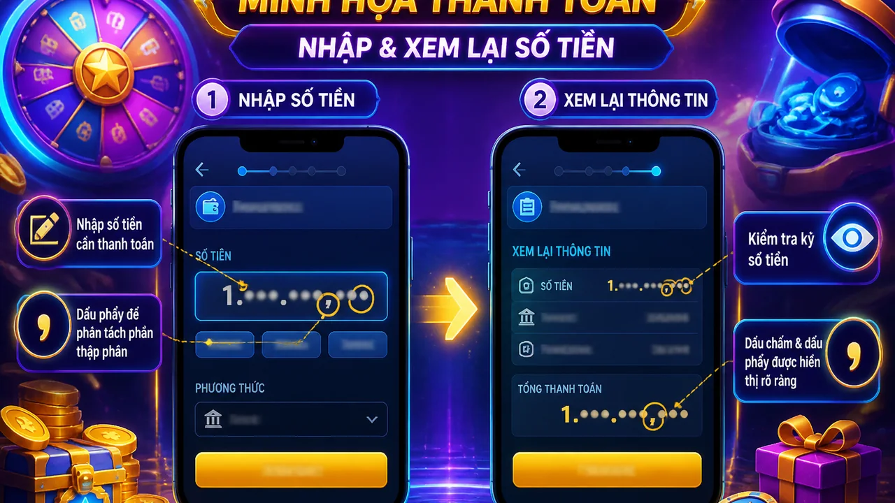 Lệch số tiền trên màn hình di động: hubet hiển thị sai khi thanh toán xử lý thế nào?
