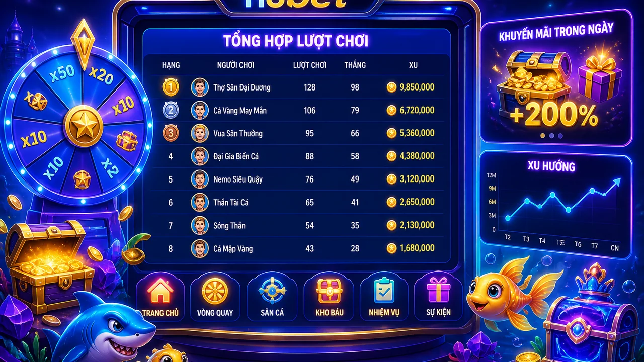 Săn ưu đãi và theo dõi bảng game nổi bật cùng hubet hôm nay